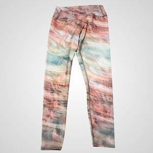R and Dry Vibrant Tie-Dye Women's Leggings Sz M Multicolor Activewear Athleisure